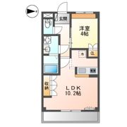 プラウディア天神の間取り画像