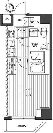 プレミアムキューブG北新宿の間取り画像