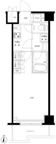 ルーブル川崎中丸子参番館の間取り画像