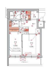 ハーモニーレジデンス池袋ウエストの間取り画像