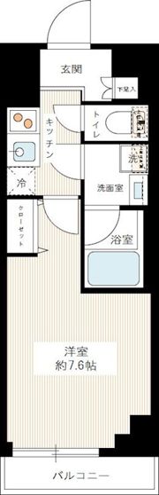 ルクシェール浅草の間取り画像