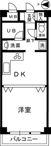 イズミタダマンションの間取り画像