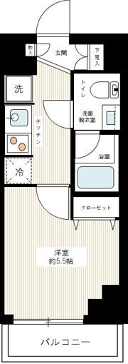 AZEST北千住の間取り画像