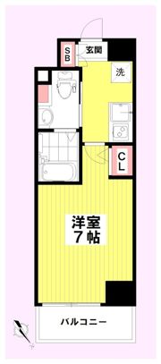 エステムコート駒込六義園の間取り画像