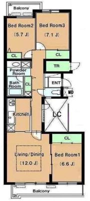 リュゼ経堂の間取り画像