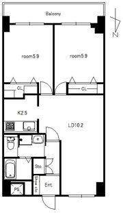 エスタールビルの間取り画像