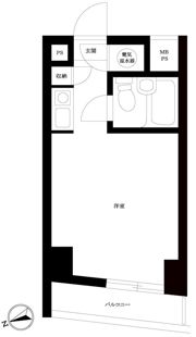 ハイツ芝大門の間取り画像