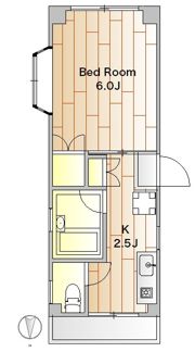 小柳ハイツの間取り画像