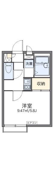 レオパレスライトフィールドの間取り画像