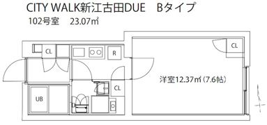CITY WALK 新江古田 DUEの間取り画像