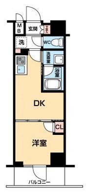 ハーモニーレジデンス大塚山手インサイドの間取り画像