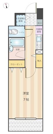 ニューガイアリルーム東葛西No.76の間取り画像