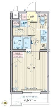 ルーブル武蔵中原弐番館の間取り画像