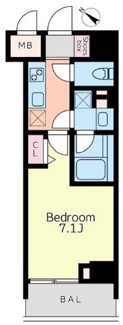 プライマル 蒲田の間取り画像