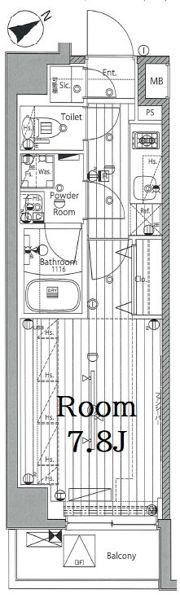 メイクス赤羽岩淵の間取り画像
