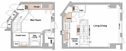 グラントレゾール広尾の間取り画像