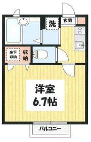 ポレール代沢の間取り画像