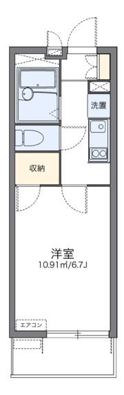 レオパレスルミエールの間取り画像