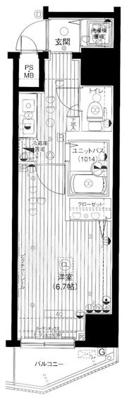 メインステージ日本橋小伝馬町の間取り画像