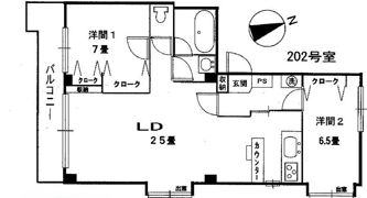グランドキャッスル学芸大の間取り画像