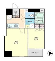 プレール・ドゥーク八丁堀の間取り画像
