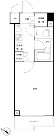 ルーブル武蔵小杉弐番館の間取り画像