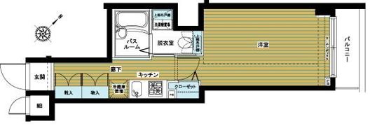 ZOOM東銀座の間取り画像