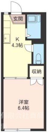 メゾンドール国立の間取り画像