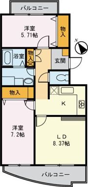クレール祖師谷の間取り画像