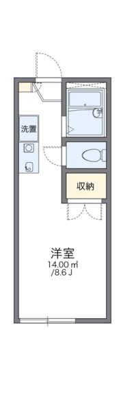 レオパレスリバーサイド染地の間取り画像