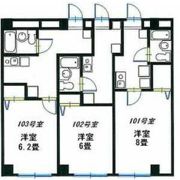 三田クラウンハイツの間取り画像