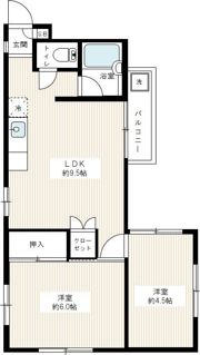 ドルフ本町B棟の間取り画像