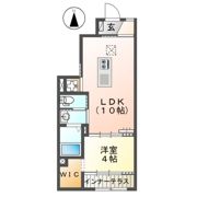 ミル フルールの間取り画像