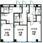 三田クラウンハイツの間取り画像