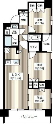 アーリアシティ川崎の間取り画像