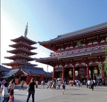近くの浅草寺まで151m（徒歩2分）