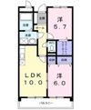 サンライズ中和田の間取り画像