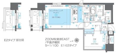 ZOOM秋葉原EASTの間取り画像