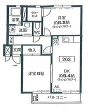 スクエア小杉Aの間取り画像