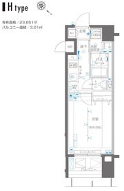 ZOOM横浜関内の間取り画像