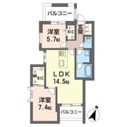 カスケードの間取り画像