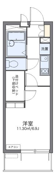 レオパレスプレステージ草加の間取り画像