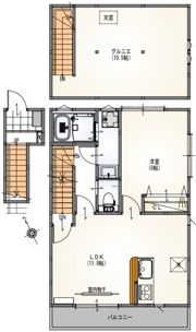 サンライズ聖蹟桜ヶ丘の間取り画像