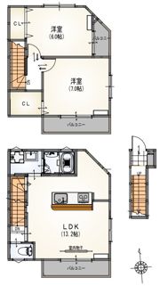 サンライズ尾久の間取り画像