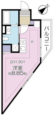 プラージュ白金台の間取り画像