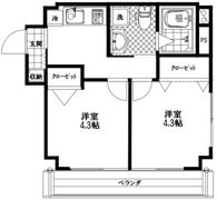 諏訪町マンションの間取り画像