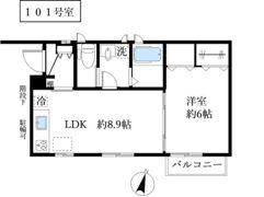 カノン猪田の間取り画像