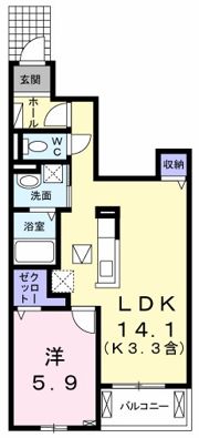 レジデンス緑ヶ丘の間取り画像