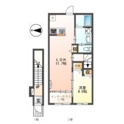 レヴメゾン神山参番館の間取り画像