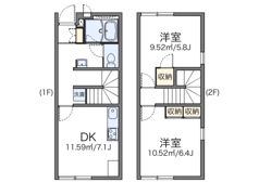 レオパレスプリメーラ深見の間取り画像